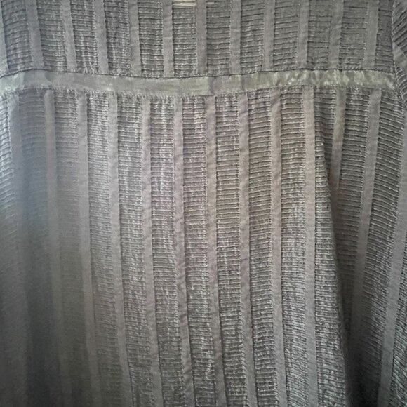 Anthropologie HD in Paris Black Boxy-Cut Blouse, Vertical Stripe, 3/4 Sleeve, 8 - Picture 3 of 8